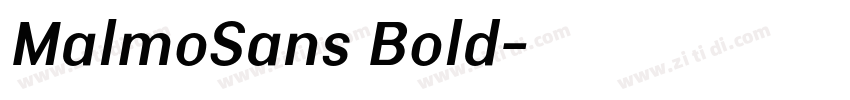 MalmoSans Bold字体转换